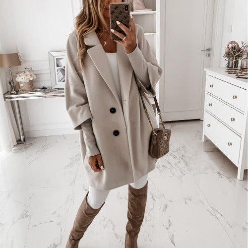 Damer Elegant Oversized Yllejacka Mirla-Eva Jonsson