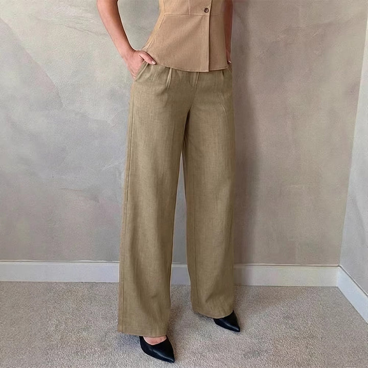 Damer Elegant Palazzo-byxa med hög midja och snygg design Mirla-Eva Jonsson