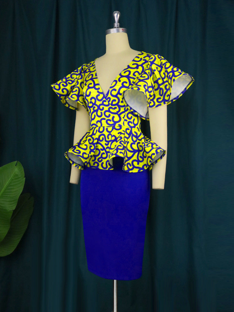 Damer Elegant Peplum-topp med raffinerade cut-outs Mirla-Eva Jonsson