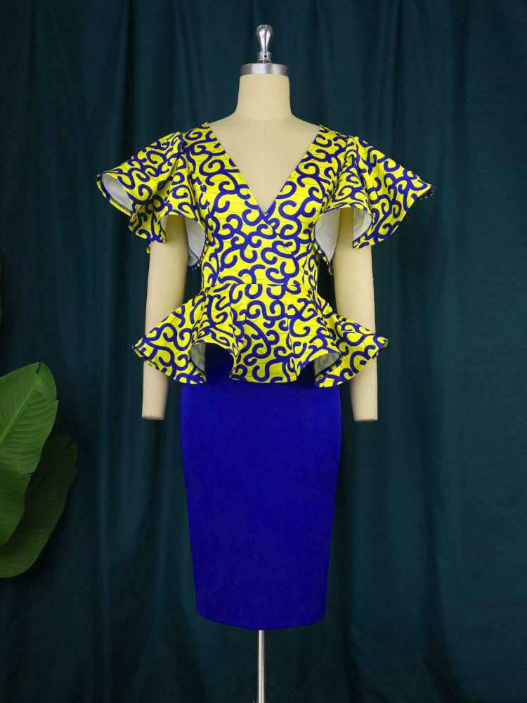 Damer Elegant Peplum-topp med raffinerade cut-outs Mirla-Eva Jonsson