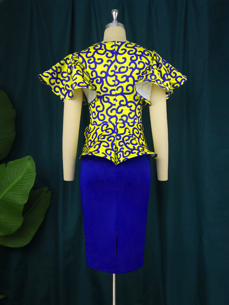 Damer Elegant Peplum-topp med raffinerade cut-outs Mirla-Eva Jonsson