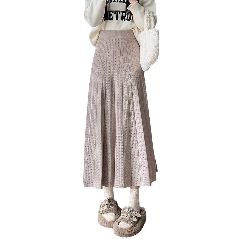 Damer Elegant Plisserad Maxikjol med Hög Midja och Fin Textur Mirla-Eva Jonsson