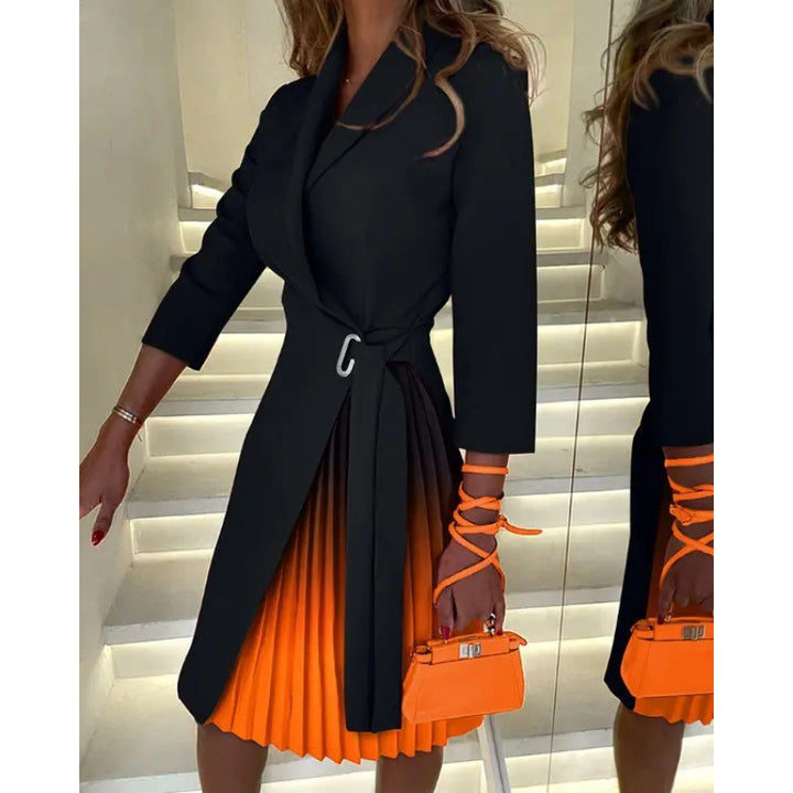 Damer Elegant Plisserad Midi Klänning Eva Jonsson-Eva Jonsson