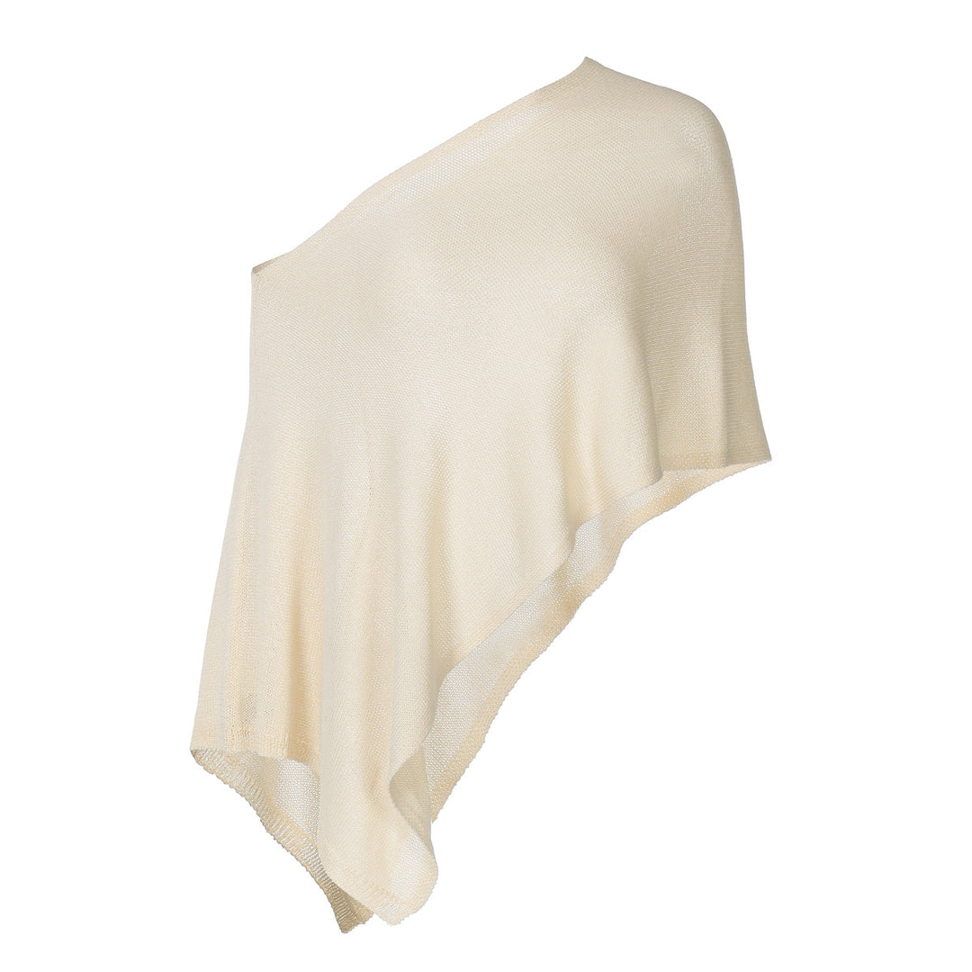 Damer Elegant Poncho-Stola av fint stickmaterial Mirla-Eva Jonsson