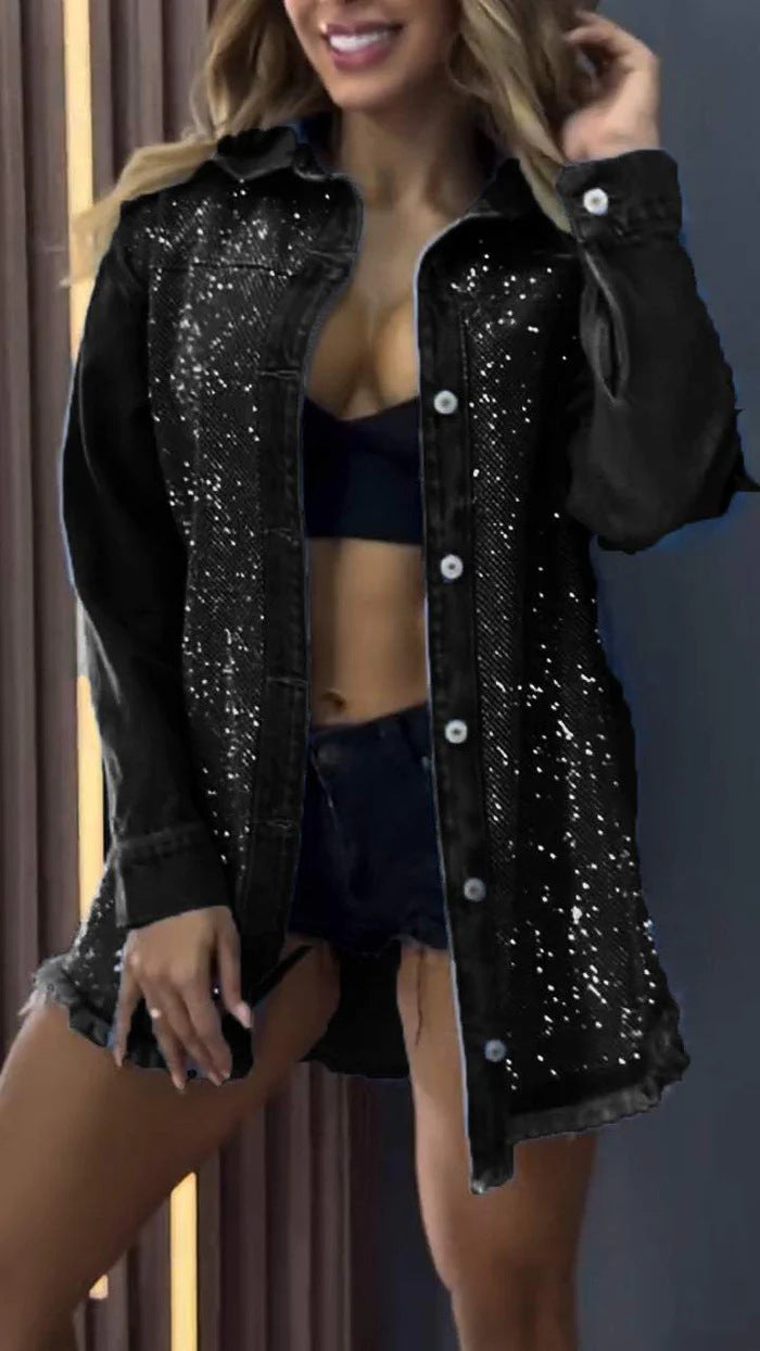 Damer Elegant Pyntad Denimjacka Mirla-Eva Jonsson