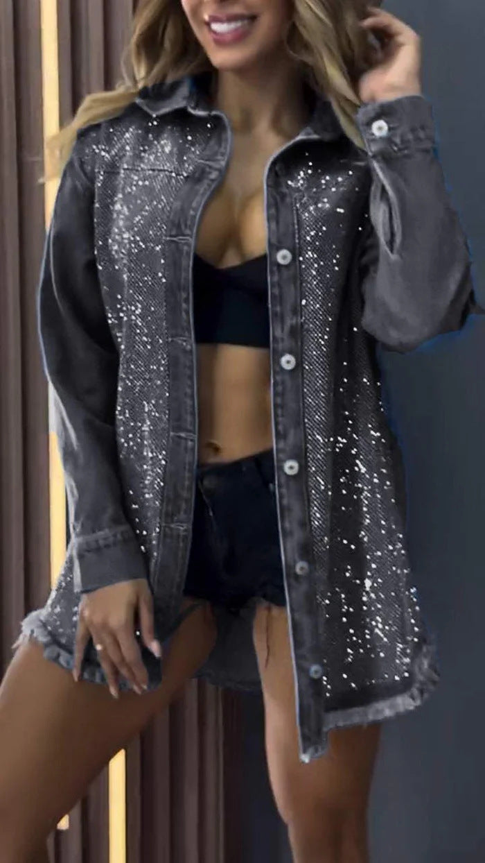 Damer Elegant Pyntad Denimjacka Mirla-Eva Jonsson