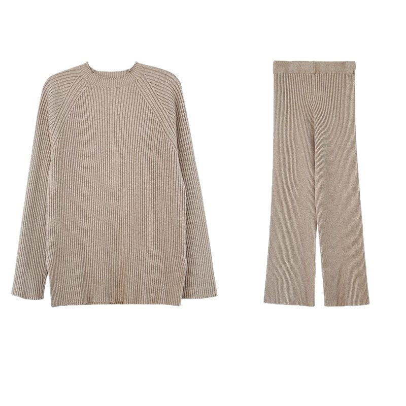 Damer Elegant Ribbad Stickad Outfit Mirla-Eva Jonsson