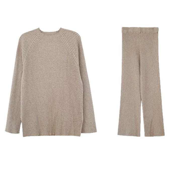 Damer Elegant Ribbad Stickad Outfit Mirla-Eva Jonsson