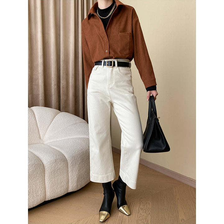 Damer Elegant Rutig Blus med Klassisk Snitt Mirla-Eva Jonsson