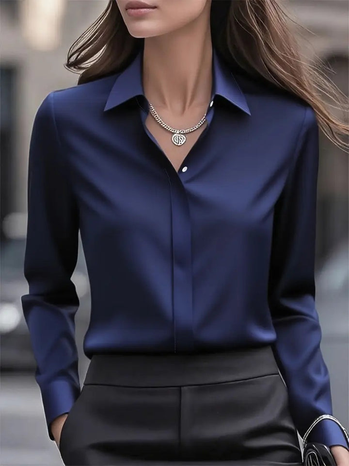 Damer Elegant Silkesblus med tidlös snitt Mirla-Eva Jonsson
