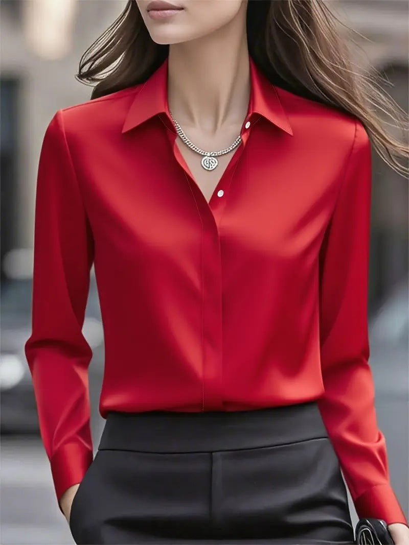 Damer Elegant Silkesblus med tidlös snitt Mirla-Eva Jonsson