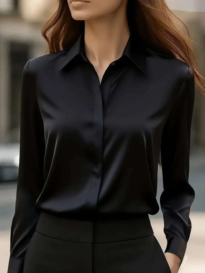 Damer Elegant Silkesblus med tidlös snitt Mirla-Eva Jonsson