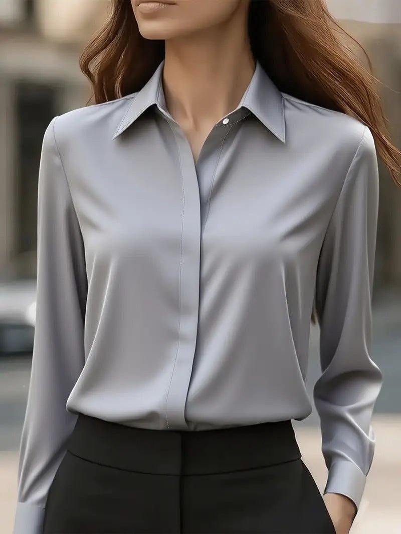 Damer Elegant Silkesblus med tidlös snitt Mirla-Eva Jonsson