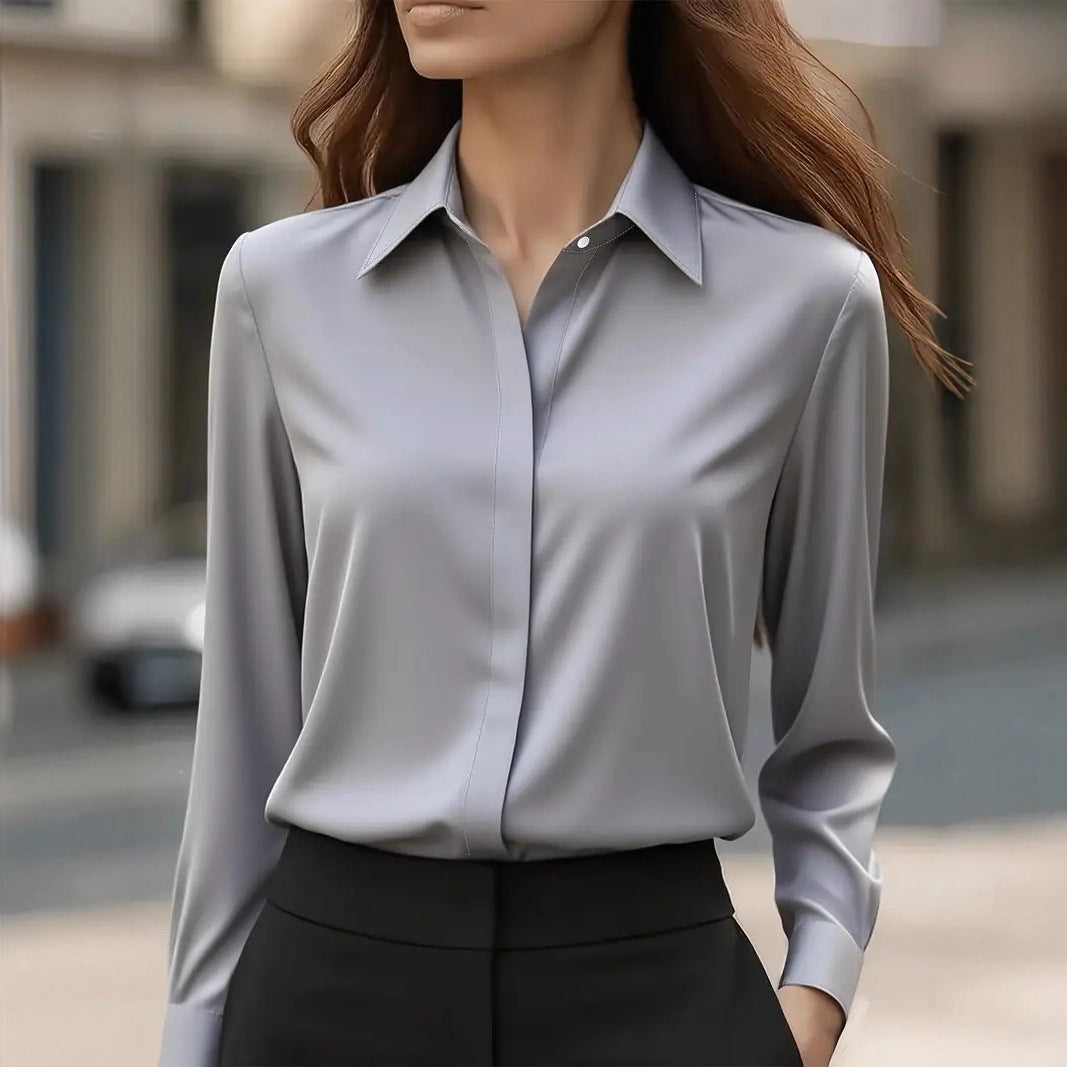 Damer Elegant Silkesblus med tidlös snitt Mirla-Eva Jonsson