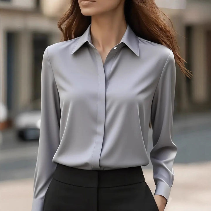 Damer Elegant Silkesblus med tidlös snitt Mirla-Eva Jonsson