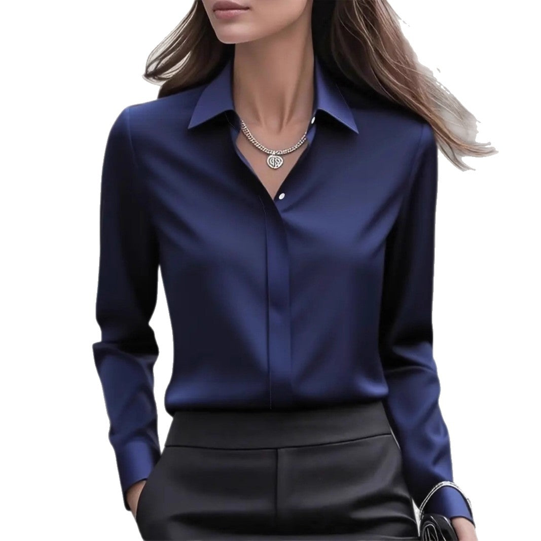 Damer Elegant Silkesblus med tidlös snitt Mirla-Eva Jonsson