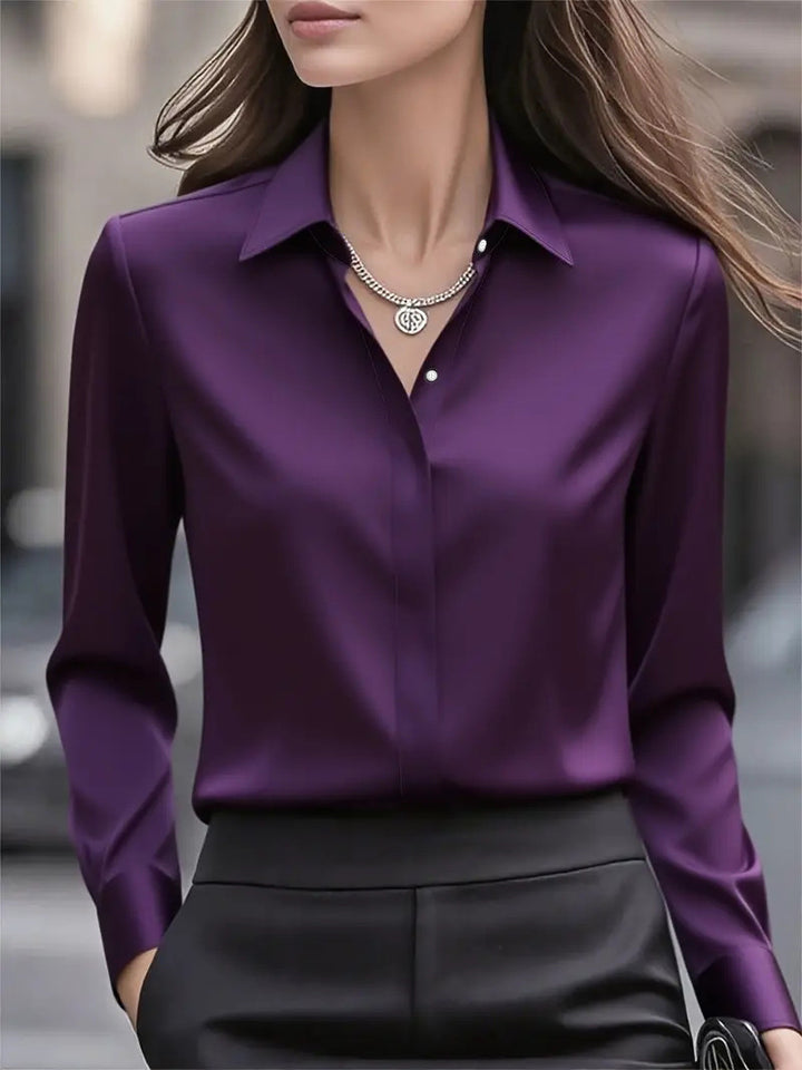 Damer Elegant Silkesblus med tidlös snitt Mirla-Eva Jonsson