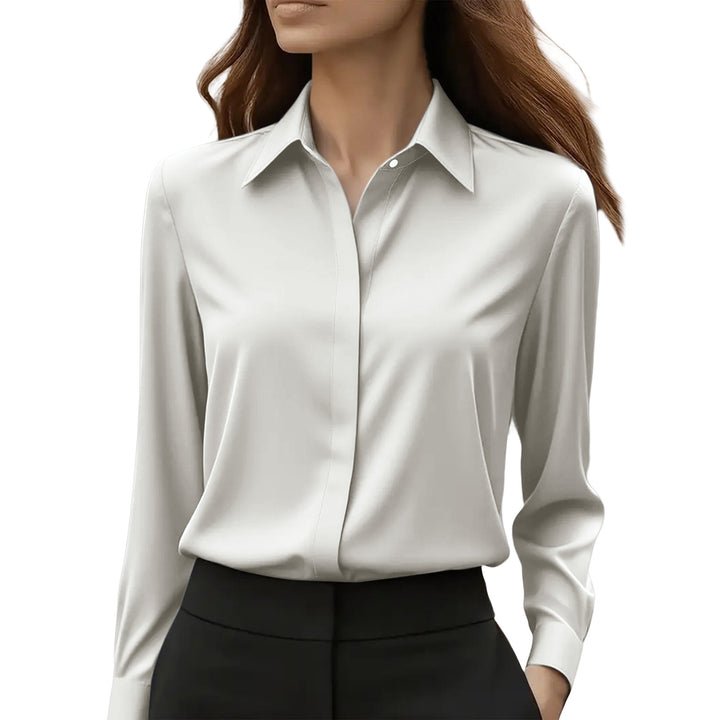 Damer Elegant Silkesblus med tidlös snitt Mirla-Eva Jonsson