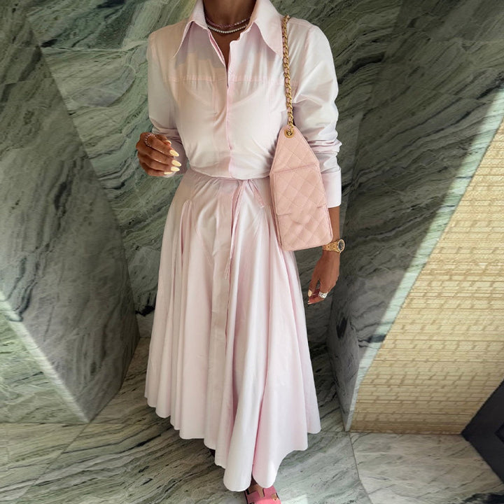 Damer Elegant Skjolklänning med flödeskjol Eva Jonsson-Eva Jonsson