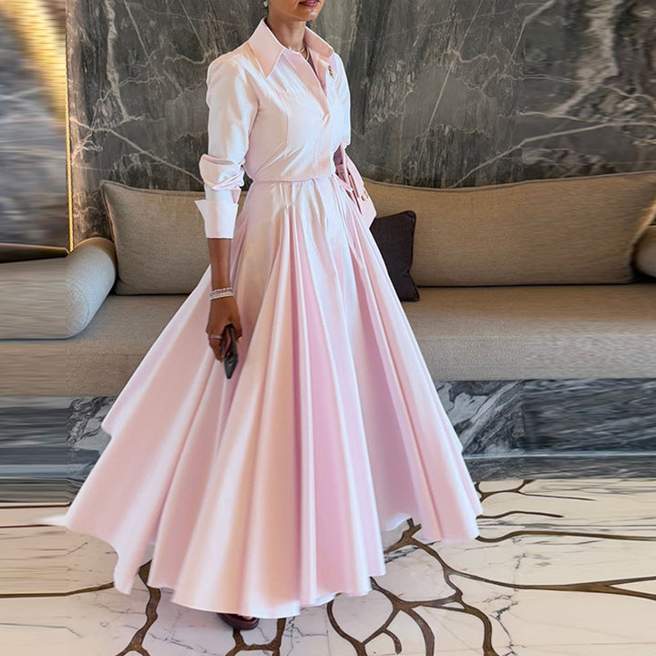 Damer Elegant Skjolklänning med flödeskjol Eva Jonsson-Eva Jonsson