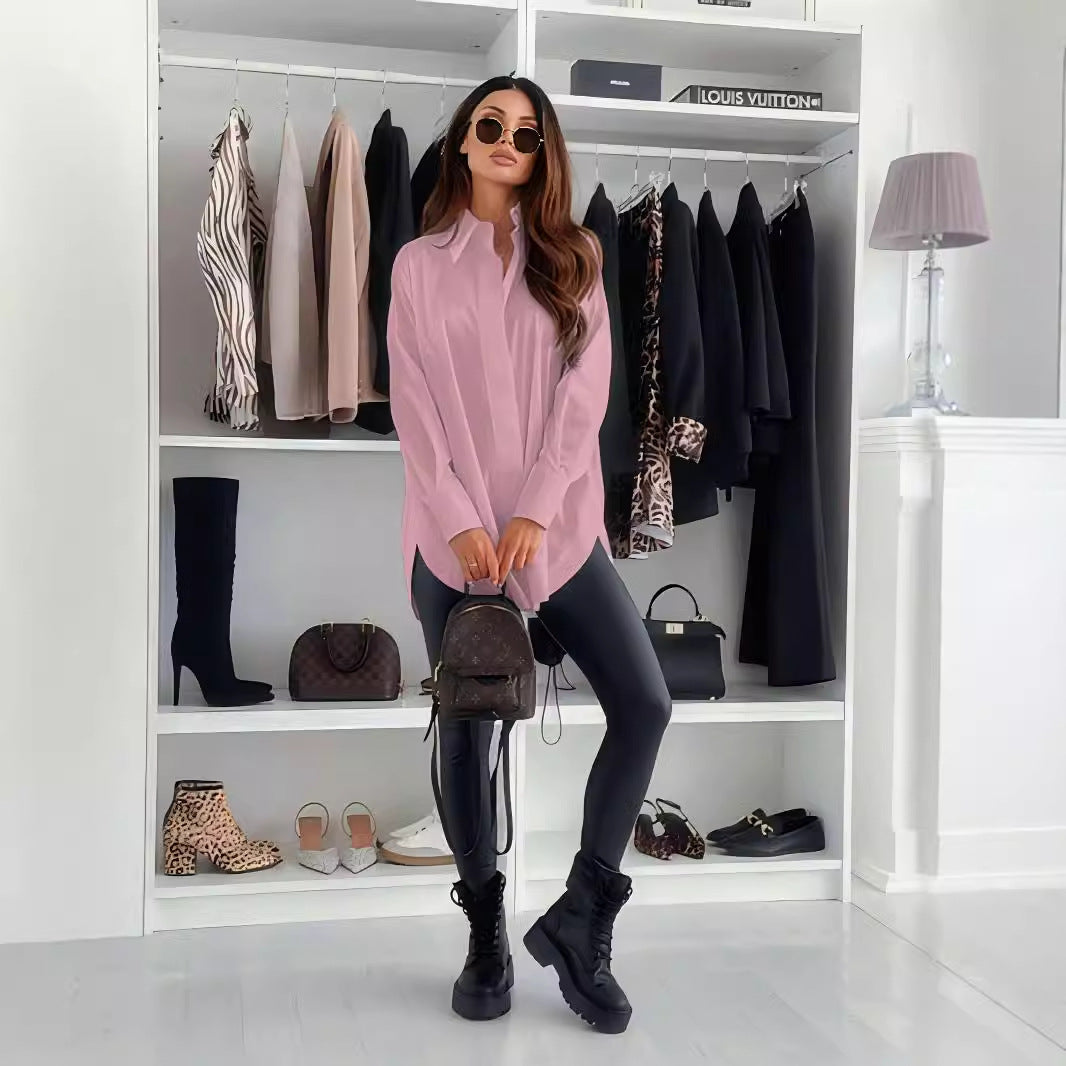 Damer Elegant Skjortblus med modern skärning och tidlös charm Mirla-Eva Jonsson