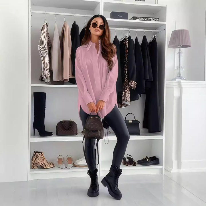 Damer Elegant Skjortblus med modern skärning och tidlös charm Mirla-Eva Jonsson