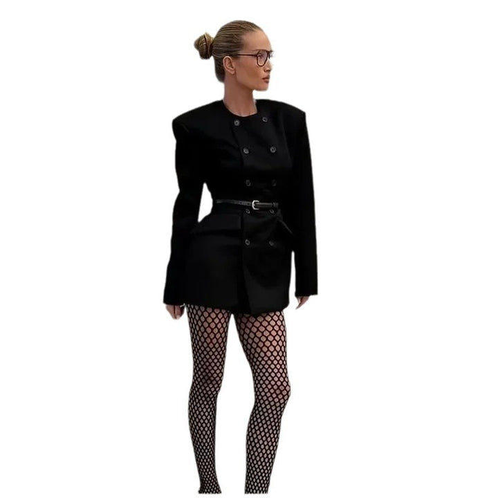 Damer Elegant Skräddarsydd Blazer med snygg dubbelknapplist Mirla-Eva Jonsson