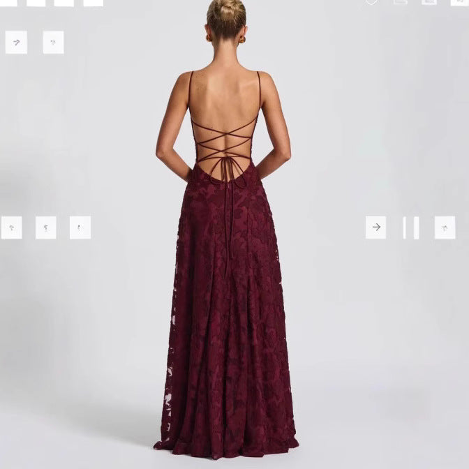 Damer Elegant Spets A-linje Kvällsklänning Mirla-Eva Jonsson