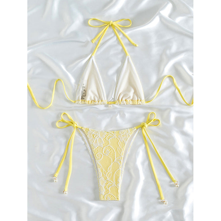 Damer Elegant Spets-Bikini-set med justerbara band Mirla-Eva Jonsson