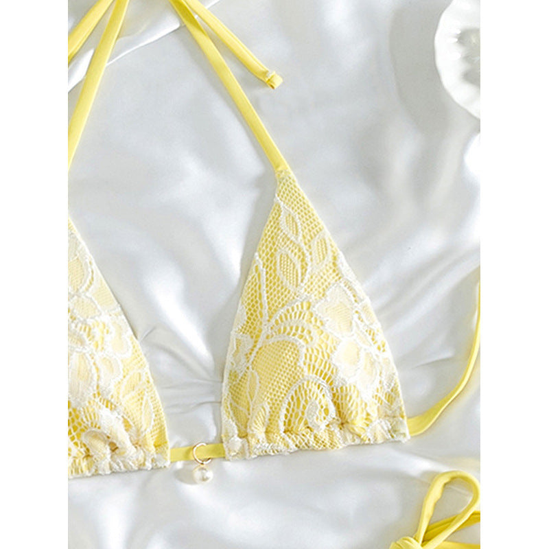 Damer Elegant Spets-Bikini-set med justerbara band Mirla-Eva Jonsson
