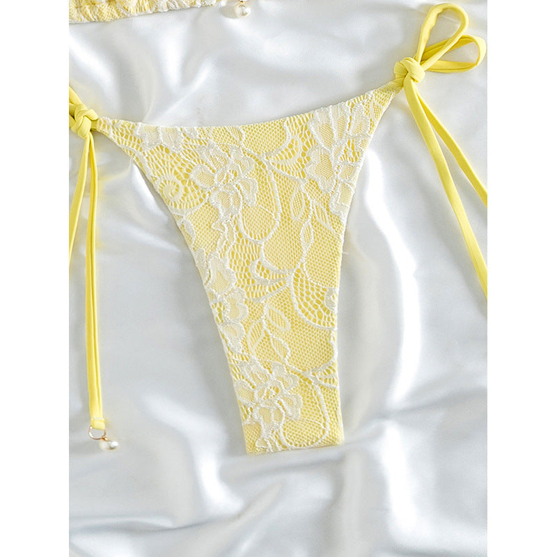 Damer Elegant Spets-Bikini-set med justerbara band Mirla-Eva Jonsson