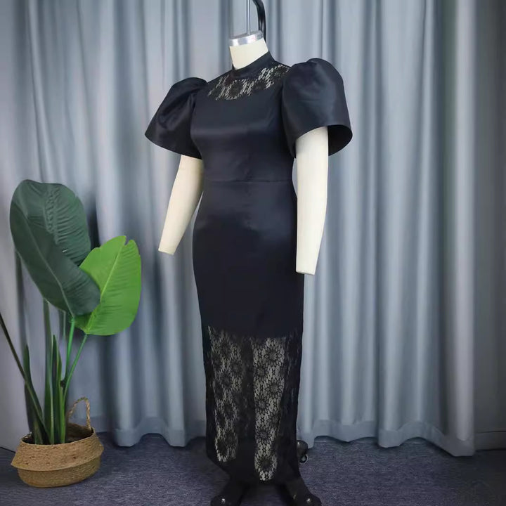 Damer Elegant Spets-och-Satin Klänning Mirla-Eva Jonsson