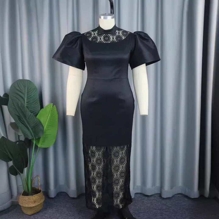 Damer Elegant Spets-och-Satin Klänning Mirla-Eva Jonsson