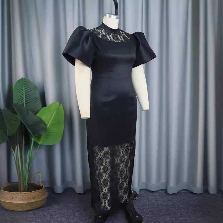 Damer Elegant Spets-och-Satin Klänning Mirla-Eva Jonsson