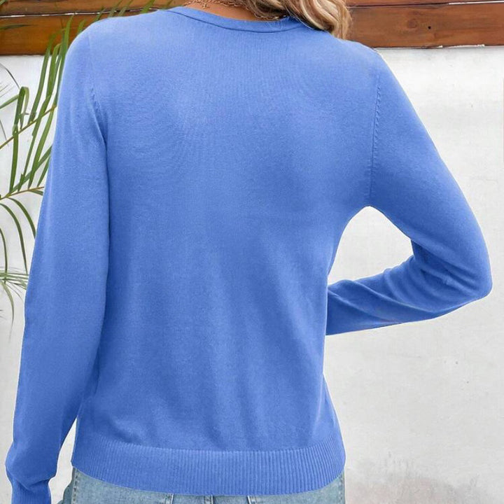 Damer Elegant Stickad Cardigan med fint material och knappdetaljer Mirla-Eva Jonsson
