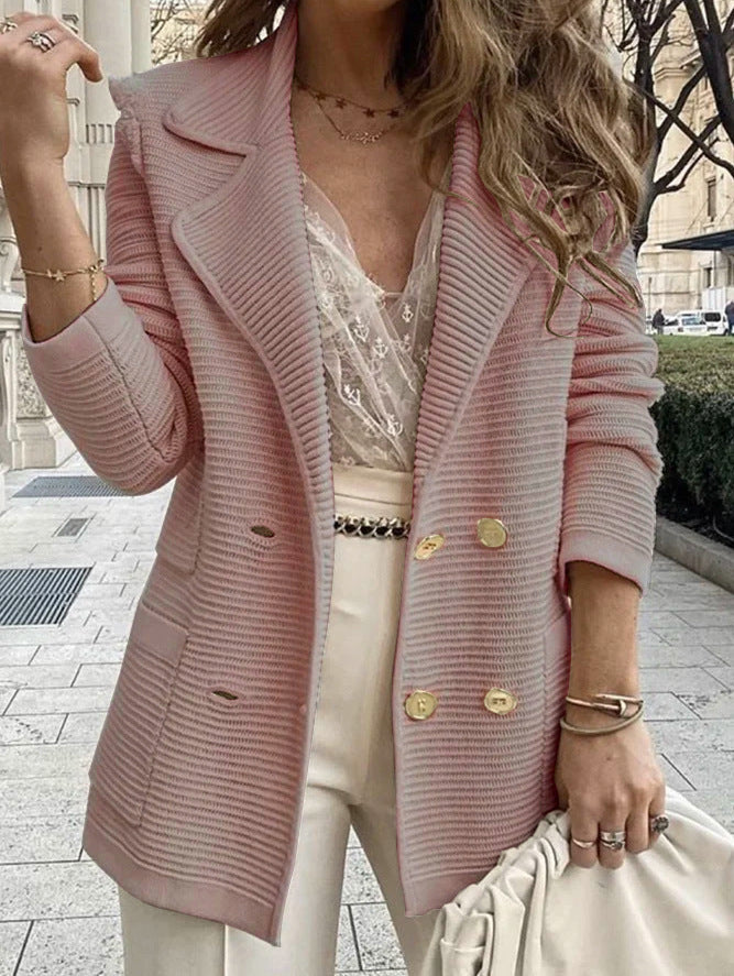 Damer Elegant Struktur Blazer med lekfullt klassiska knapppdetaljer Mirla-Eva Jonsson