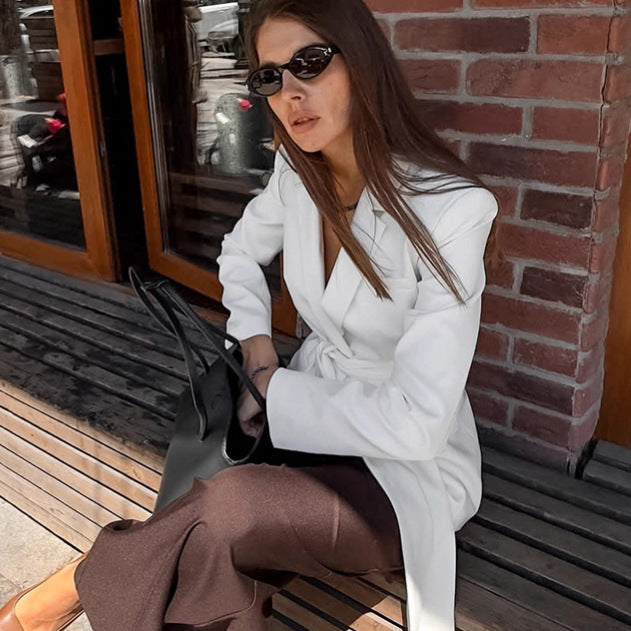 Damer Elegant Tailored Blazer med Knutstängning Mirla-Eva Jonsson