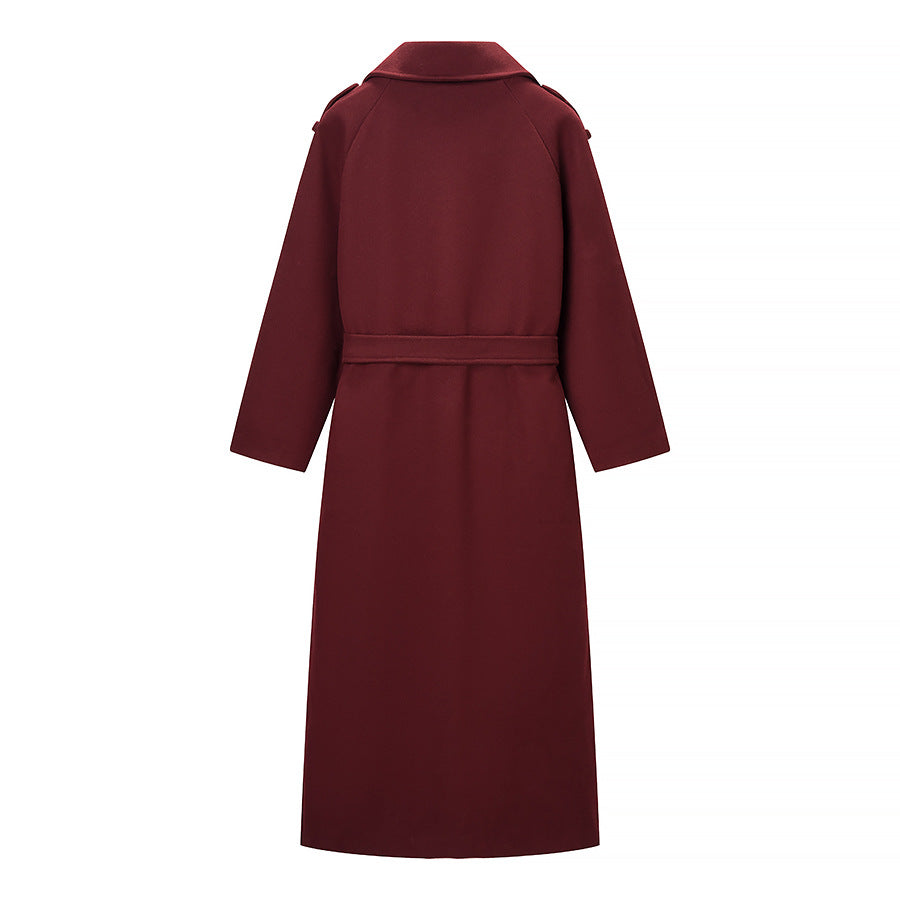 Damer Elegant Trench Coat med bälte och dubbelknappslå Mirla-Eva Jonsson