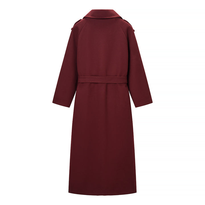 Damer Elegant Trench Coat med bälte och dubbelknappslå Mirla-Eva Jonsson
