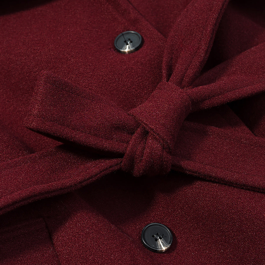 Damer Elegant Trench Coat med bälte och dubbelknappslå Mirla-Eva Jonsson