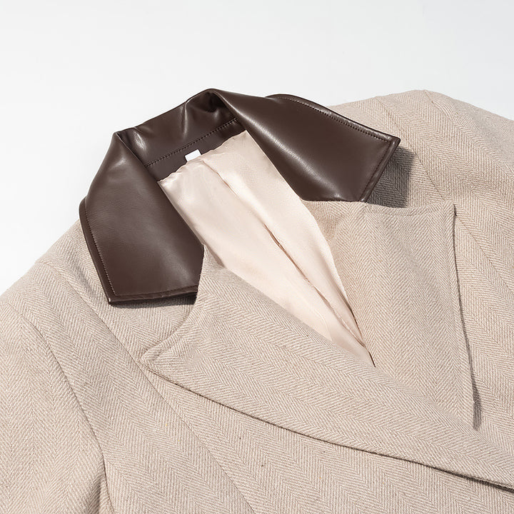 Damer Elegant Trench Coat med bälte och raffinerad krage Mirla-Eva Jonsson