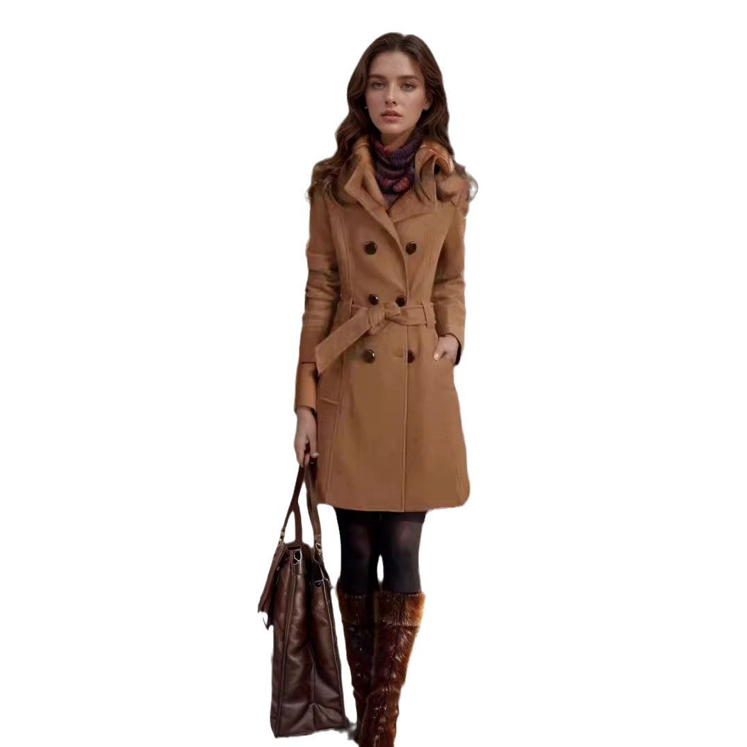Damer Elegant Trenchcoat med Satinfinish Mirla-Eva Jonsson