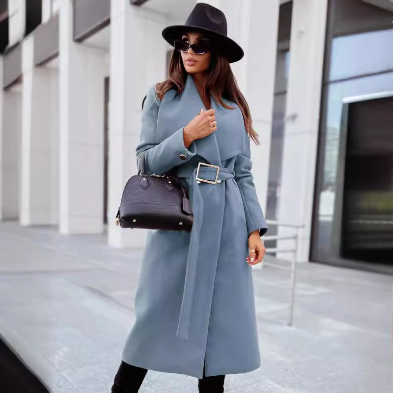 Damer Elegant Trenchcoat med bälte och strukturerad tyg Mirla-Eva Jonsson