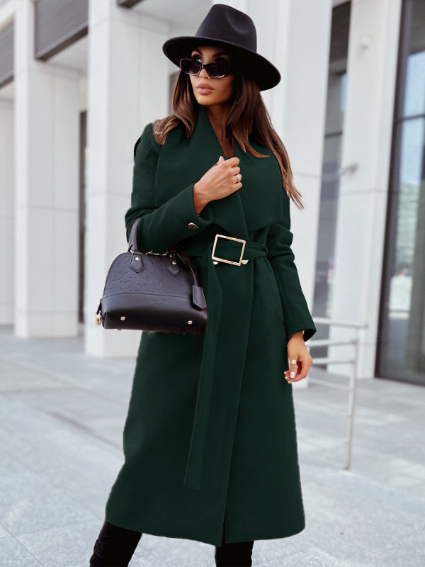 Damer Elegant Trenchcoat med bälte och strukturerad tyg Mirla-Eva Jonsson