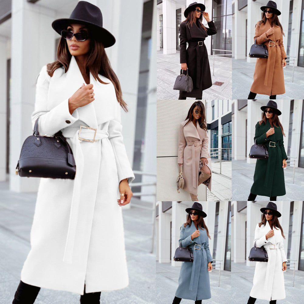 Damer Elegant Trenchcoat med bälte och strukturerad tyg Mirla-Eva Jonsson