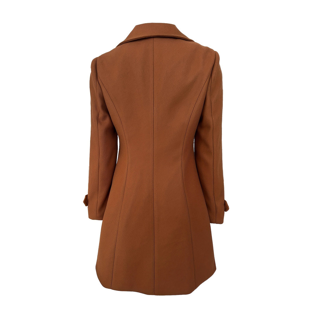 Damer Elegant Trenchcoat med dubbel knapprad och hög krage Eva Jonsson-Eva Jonsson