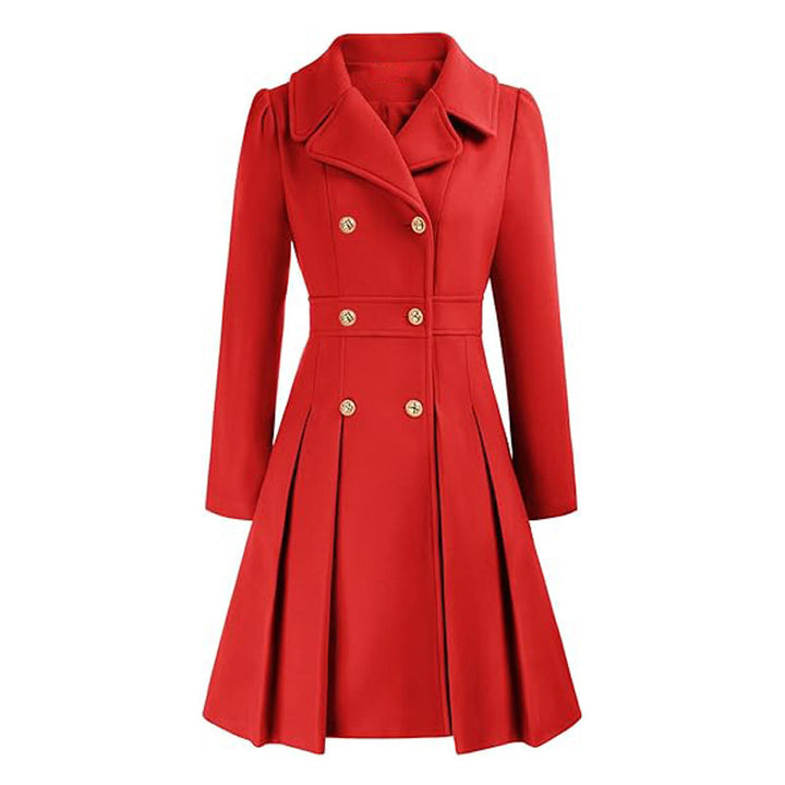 Damer Elegant Trenchcoat med figursydd skärning och plisserad detalj Mirla-Eva Jonsson