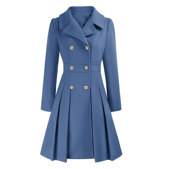 Damer Elegant Trenchcoat med figursydd skärning och plisserad detalj Mirla-Eva Jonsson