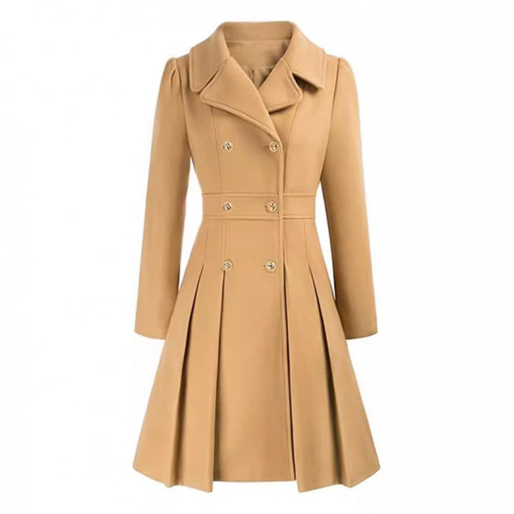 Damer Elegant Trenchcoat med figursydd skärning och plisserad detalj Mirla-Eva Jonsson
