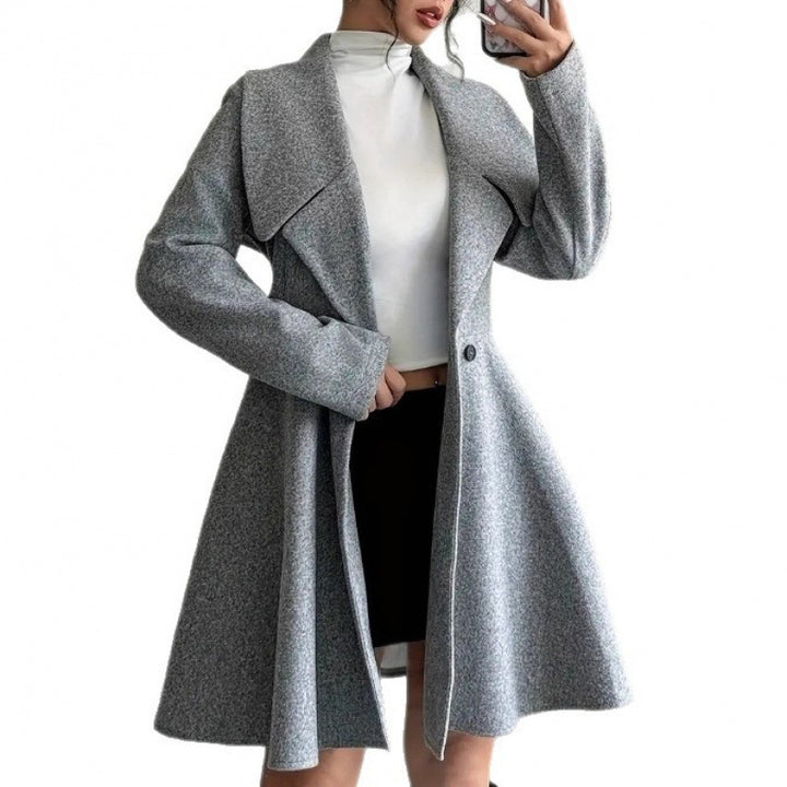 Damer Elegant Trenchcoat med vid kjol Eva Jonsson-Eva Jonsson